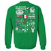 Mexico National Soccer Team Impressions Artwork Women Cotton Fleece Long Sleeve Crew Neck - Vive La Fête - Online Apparel Store