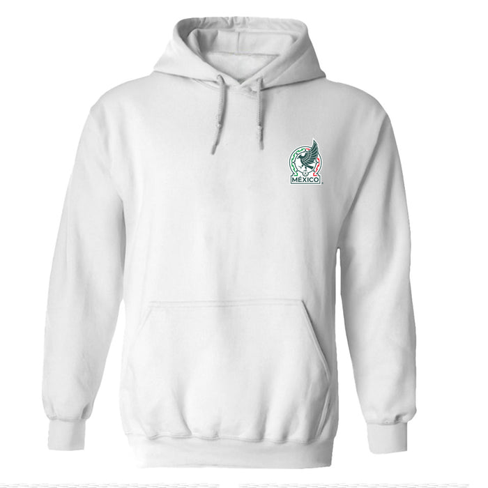 Mexico National Soccer Team Impressions Artwork Women Cotton Fleece Long Sleeve Hoodie - Vive La Fête - Online Apparel Store