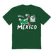 Mexico National Soccer Team Womens Green Cotton Tshirt