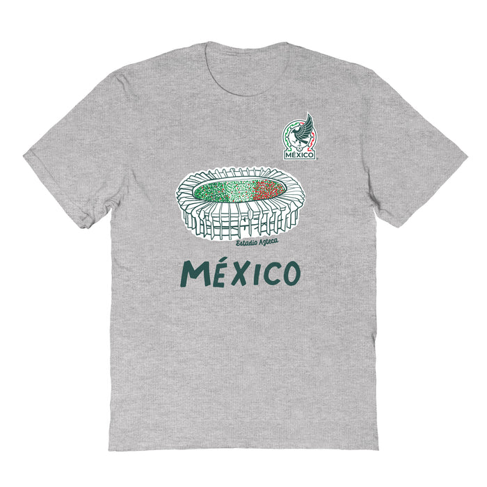 Mexico National Soccer Team Womens Grey Cotton Tshirt