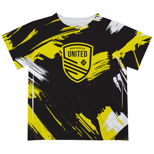New Mexico United Paint Brush Boys Game Day Black Short Sleeve Tee