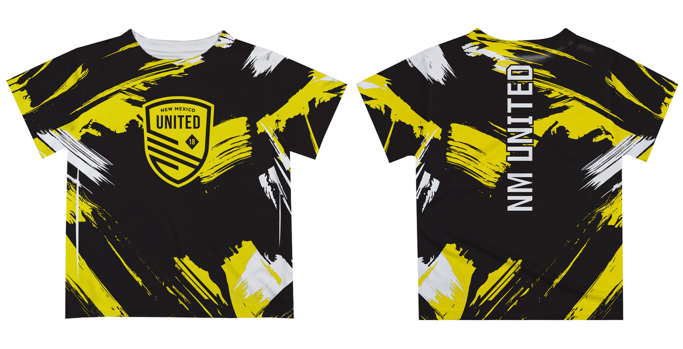 New Mexico United Paint Brush Boys Game Day Black Short Sleeve Tee - Vive La Fête - Online Apparel Store