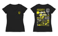 New Mexico United Women's V-neck Fitted Black Cotton T-Shirt - Vive La Fête - Online Apparel Store