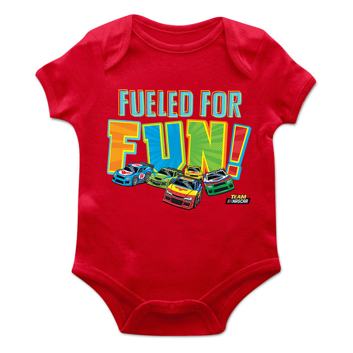 NASCAR Merchandise Cotton Short Sleeve Bodysuit Red