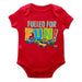 NASCAR Merchandise Cotton Short Sleeve Bodysuit Red