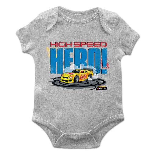 NASCAR Merchandise Cotton Short Sleeve Bodysuit Gray