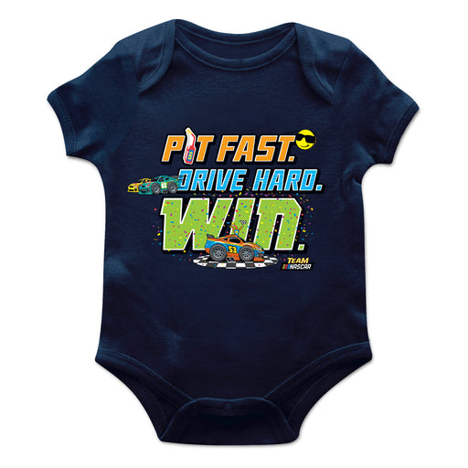 NASCAR Merchandise Cotton Short Sleeve Bodysuit Navy