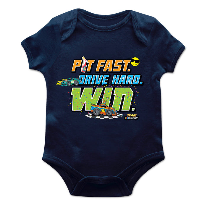 NASCAR Merchandise Cotton Short Sleeve Bodysuit Navy
