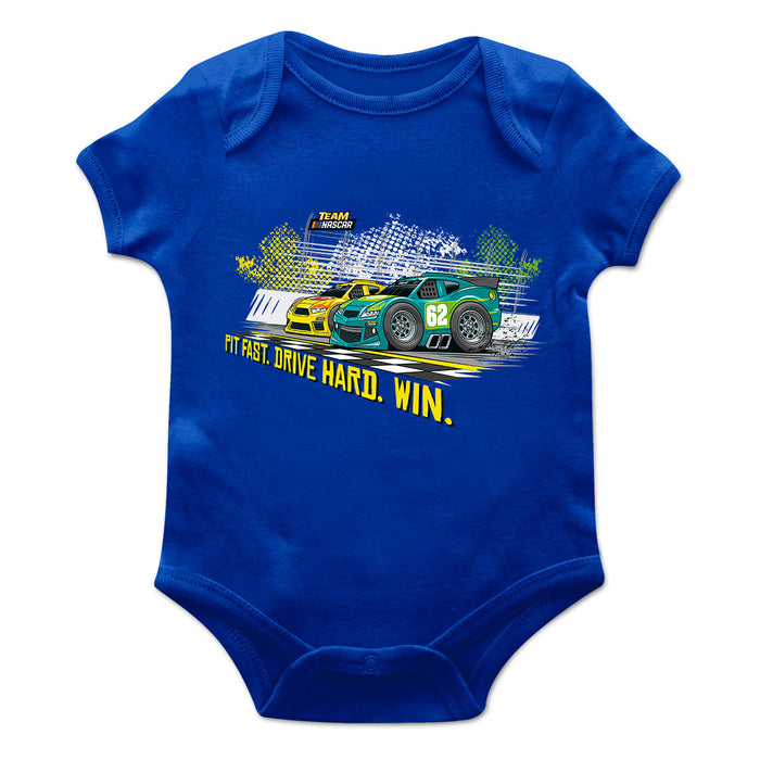 NASCAR Merchandise Cotton Short Sleeve Bodysuit Royal