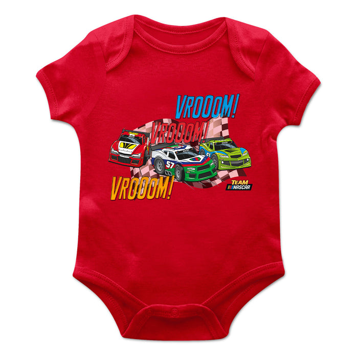 NASCAR Merchandise Cotton Short Sleeve Bodysuit Red
