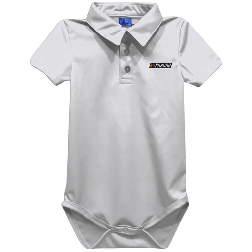 NASCAR Vive La Fete  Solid Polo Bodysuit - White