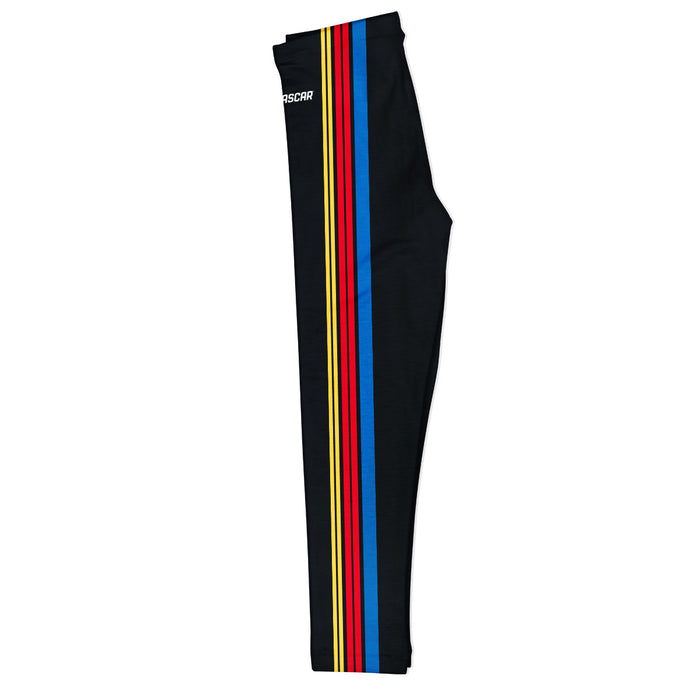 NASCAR Merchandise Girls Check Stripe Leggings Black