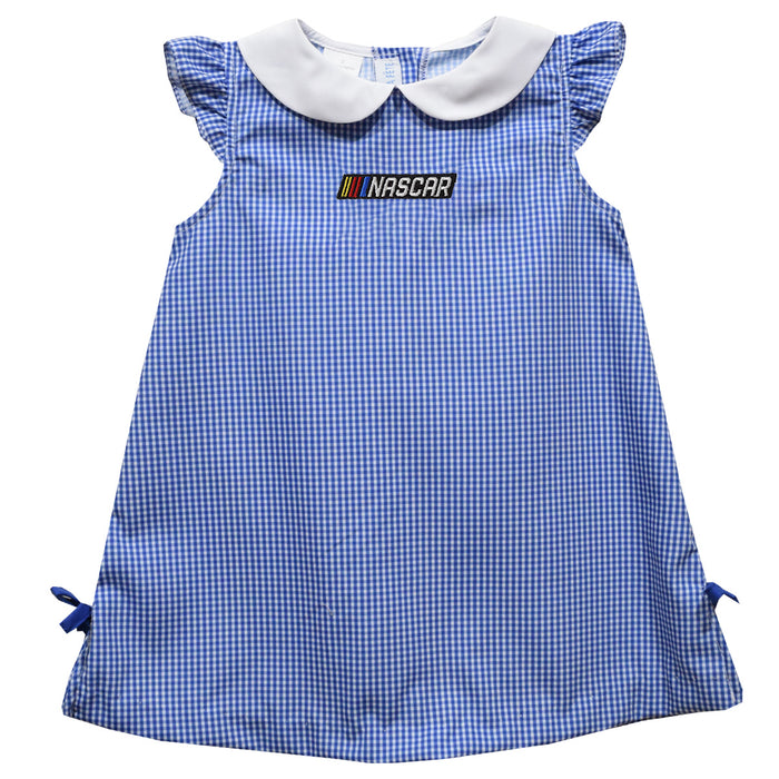 NASCAR Vive La Fete Gingham A-Line Dress - Blue