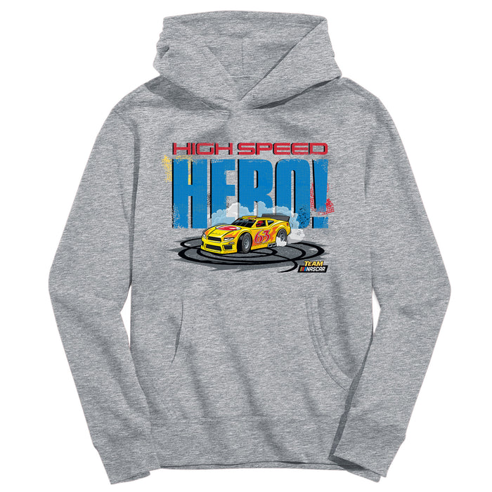 NASCAR Merchandise Pullover Cotton Youth Hoodie Gray