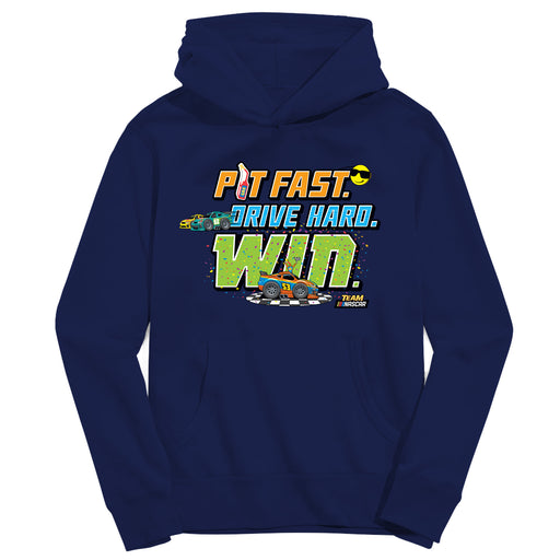 NASCAR Merchandise Pullover Cotton Youth Hoodie Navy