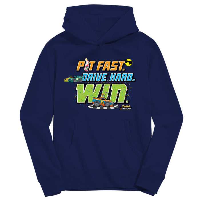 NASCAR Merchandise Pullover Cotton Youth Hoodie Navy