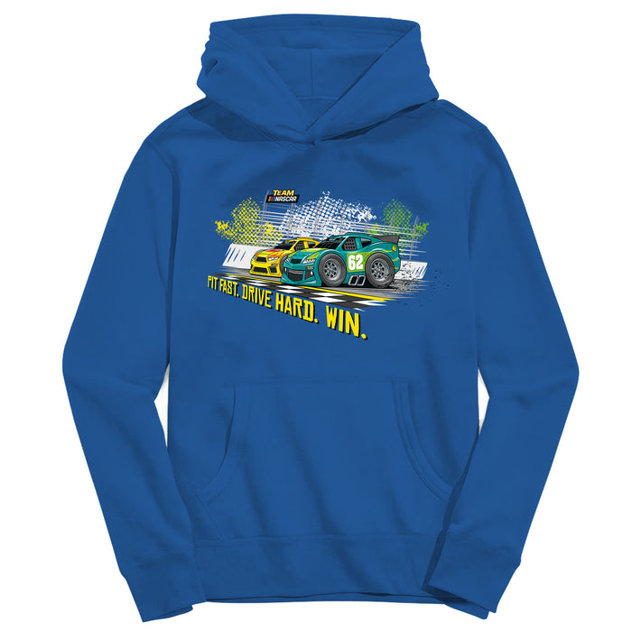 NASCAR Merchandise Pullover Cotton Youth Hoodie Royal