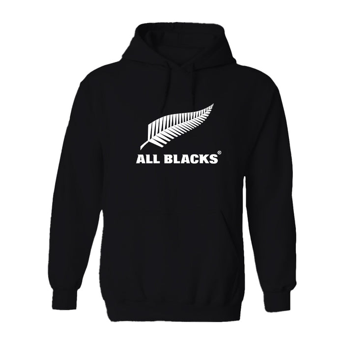 New Zealand Rugby Cotton Fleece Long Sleeve Hoodie Women Black