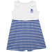 FC Porto Girls White Sleeveless Tank Dress Navy Stripes on Skirt