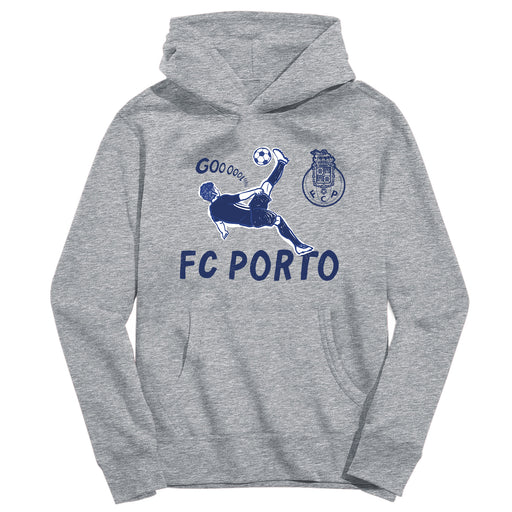FC Porto Youth Grey Pullover Cotton Hoodie