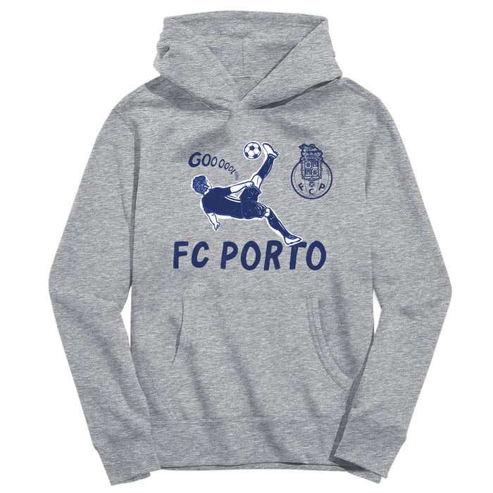 FC Porto Youth Grey Pullover Cotton Hoodie