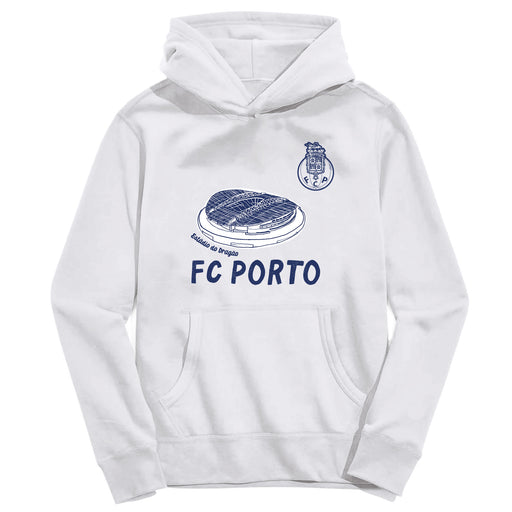 FC Porto Youth White Pullover Cotton Hoodie