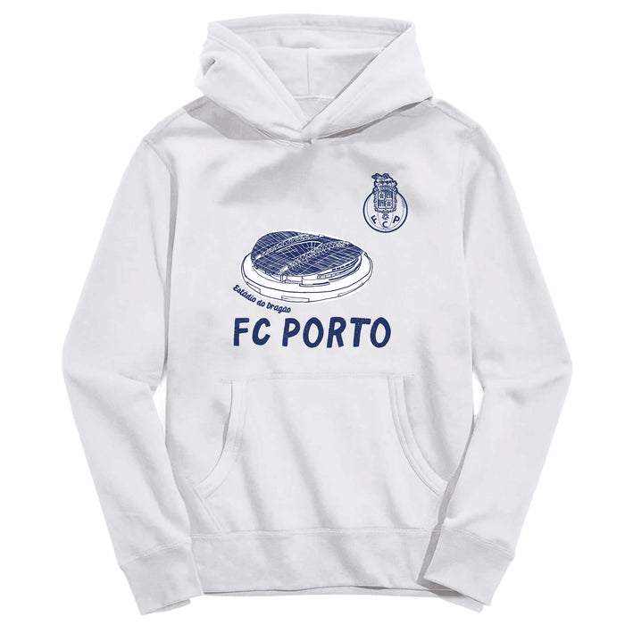 FC Porto Youth White Pullover Cotton Hoodie
