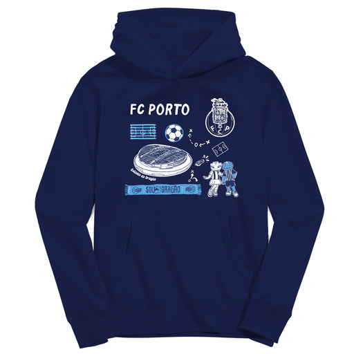 FC Porto Youth Navy Pullover Cotton Hoodie