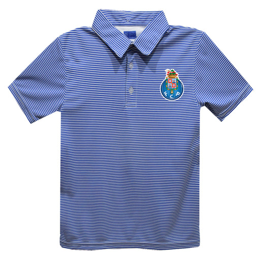FC Porto Vive La Fete Pencil Stripe Polo - Blue