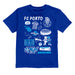 FC Porto Impressions Artwork Boys Royal Cotton Short Sleeve Tee