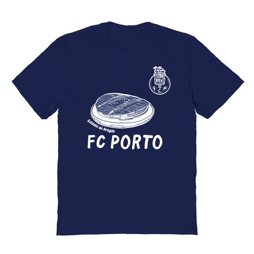FC Porto Impressions Artwork Navy Youth Cotton T-Shirt