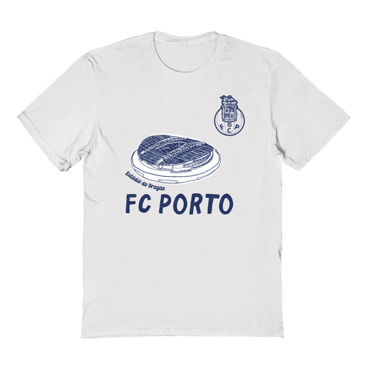 FC Porto Impressions Artwork White Youth Cotton T-Shirt