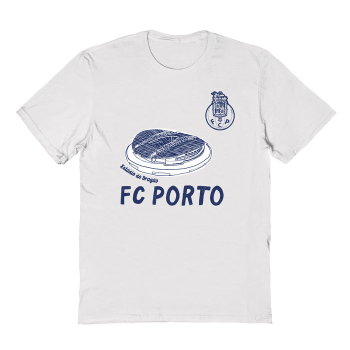 FC Porto Impressions Artwork White Youth Cotton T-Shirt