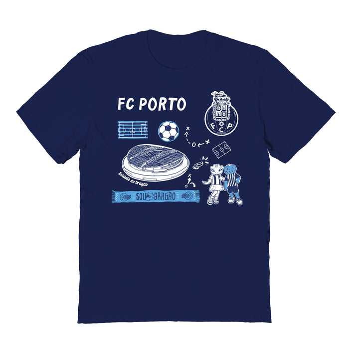 FC Porto Womens Navy Cotton Tshirt