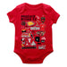 Phoenix Rising FC Cotton Short Sleeve Bodysuit Red Impressions Artwork