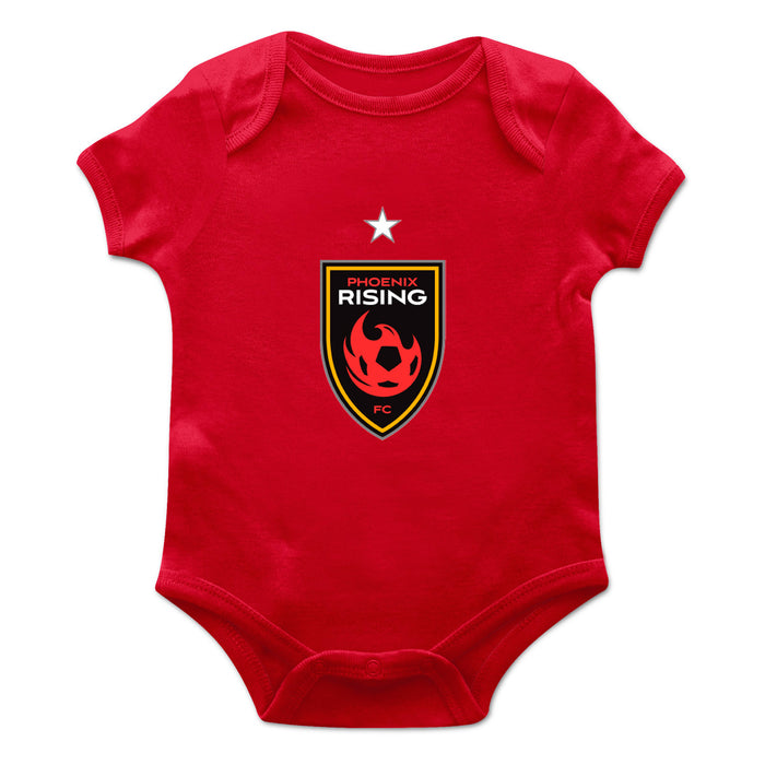 Phoenix Rising FC Cotton Short Sleeve Bodysuit Red
