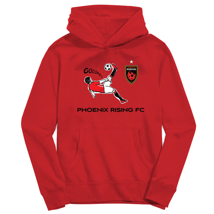 Phoenix Rising FC Youth Red Pullover Cotton Hoodie