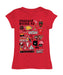 Phoenix Rising FC Girl´s Fitted Cotton T-shirt Red