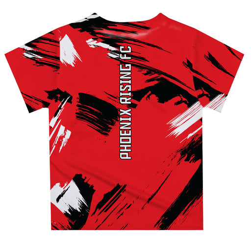 Phoenix Rising FC Paint Brush Boys Game Day Red Short Sleeve Tee - Vive La Fête - Online Apparel Store