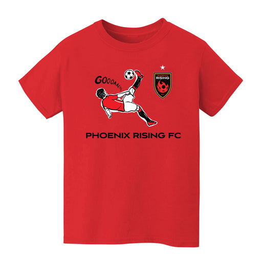 Phoenix Rising FC Impressions Artwork Red Youth Cotton T-Shirt