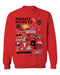 Phoenix Rising FC Cotton Crewneck Pullover Sweatshirt Red Womens