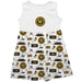 Pittsburgh SC Repeat Print Impressions White Sleeveless Tank Dress