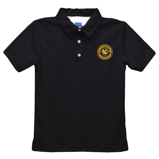 Pittsburgh SC Boys Solid Black Short Sleeve Polo Shirt
