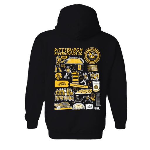 Pittsburgh SC Cotton Crewneck Pullover Sweatshirt Black Womens - Vive La Fête - Online Apparel Store