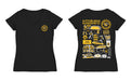 Pittsburgh SC Women's V-neck Fitted Black Cotton T-Shirt - Vive La Fête - Online Apparel Store