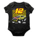 Ryan Blaney Cotton Short Sleeve Bodysuit Black