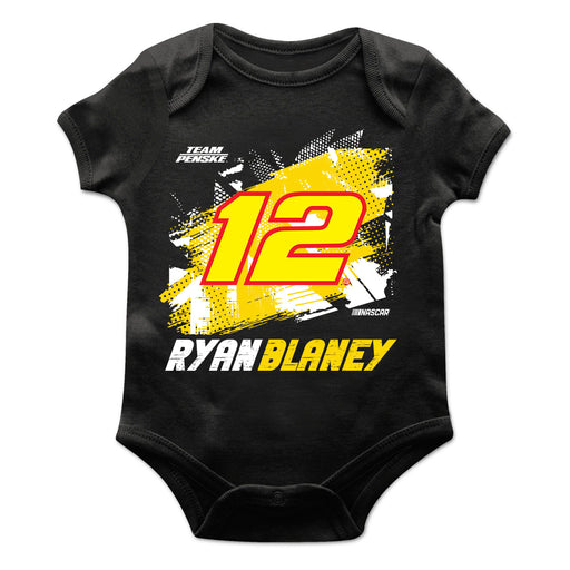 Ryan Blaney Cotton Short Sleeve Bodysuit Black