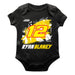 Ryan Blaney Cotton Short Sleeve Bodysuit Black