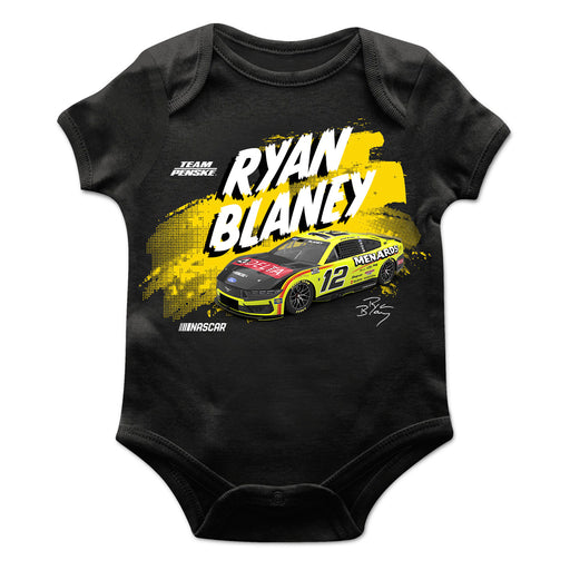 Ryan Blaney Cotton Short Sleeve Bodysuit Black