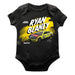 Ryan Blaney Cotton Short Sleeve Bodysuit Black